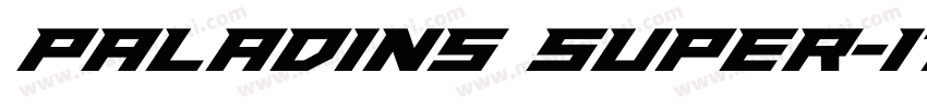Paladins Super-Italic字体转换